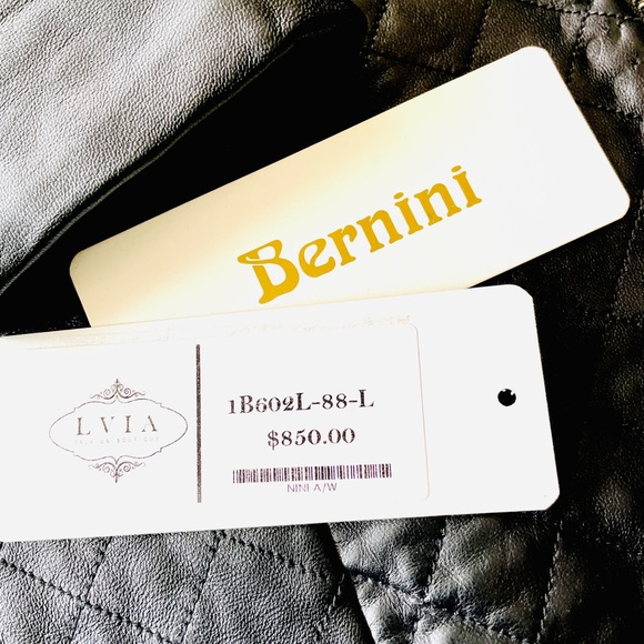 NWT Lambskin Quilted Leather Car Coat - Picture 7 of 12